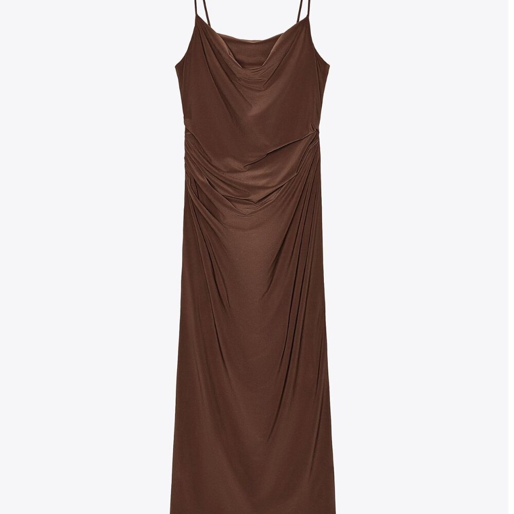 Zara Ruched Midi Dress